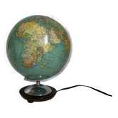Globe terrestre vintage 1965 verre allemand Colombus duo - 34 cm