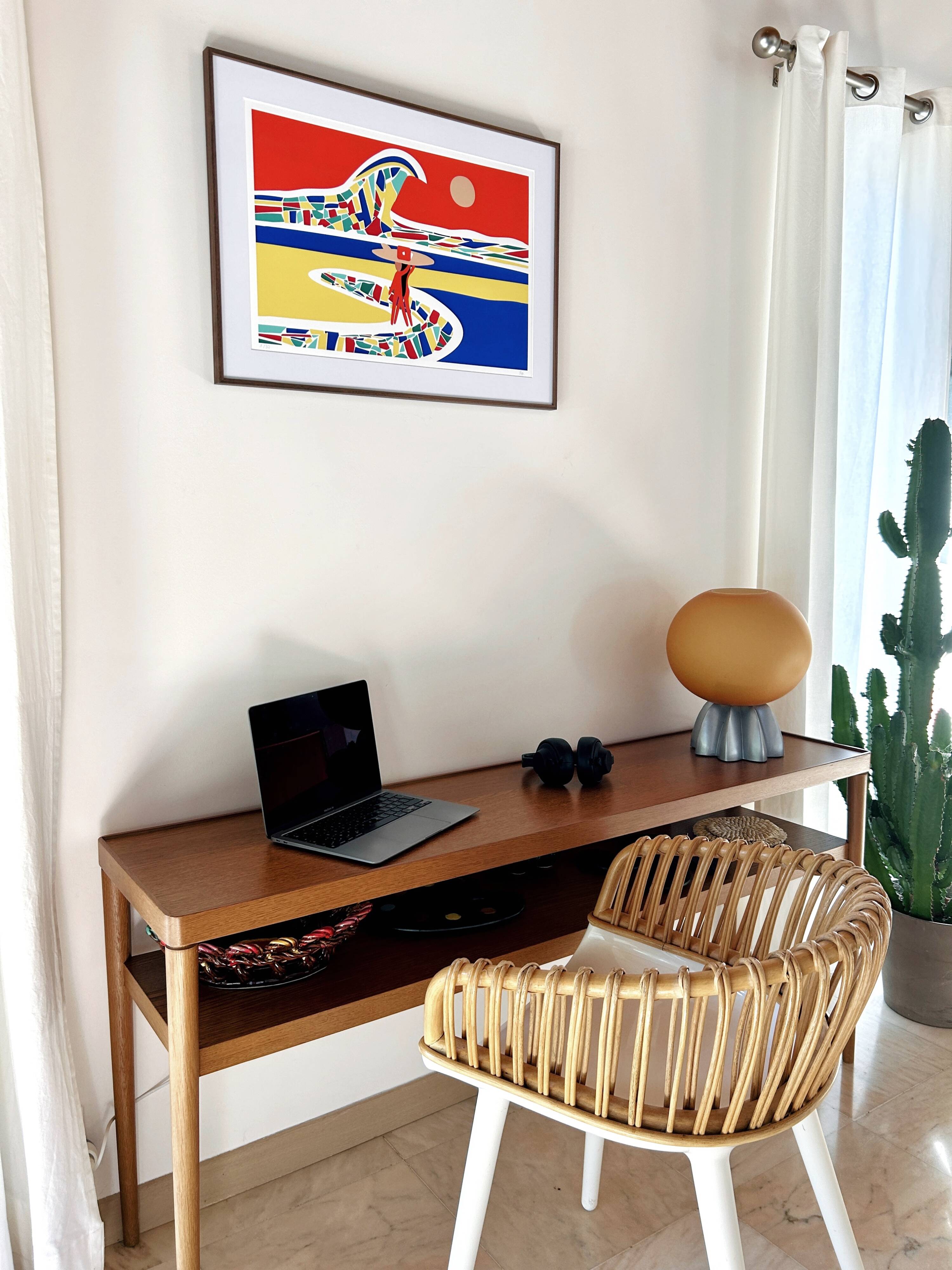 Surf illustration, limited edition of 30 copies, signed by the artist