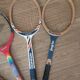 Series of 4 vintage tennis rackets