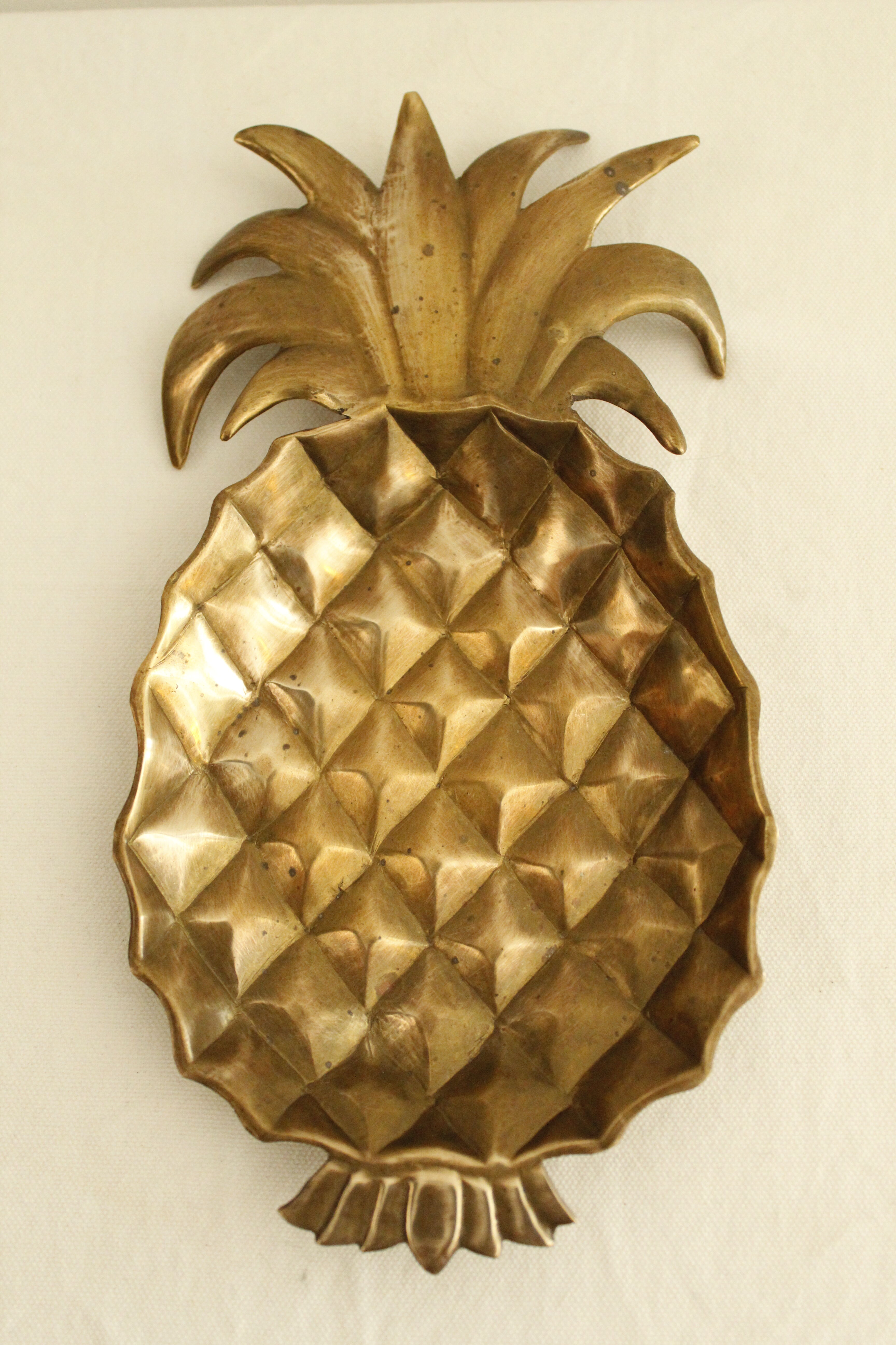 Tidy vintage pineapple brass