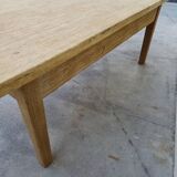 Table basse de ferme rustique en chêne massif Aérogommer - 1m18.5