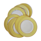 Lot de  8 assiettes à dessert Moulin des Loups Orchies