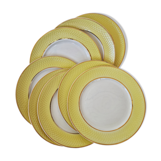 Set of 8 dessert plates Moulin des Loups Orchies