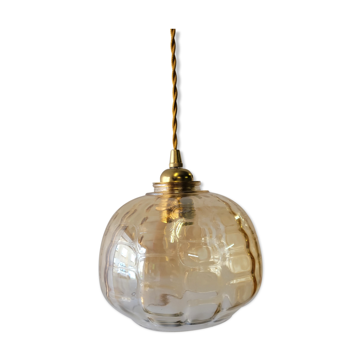 Suspension en verre fumé