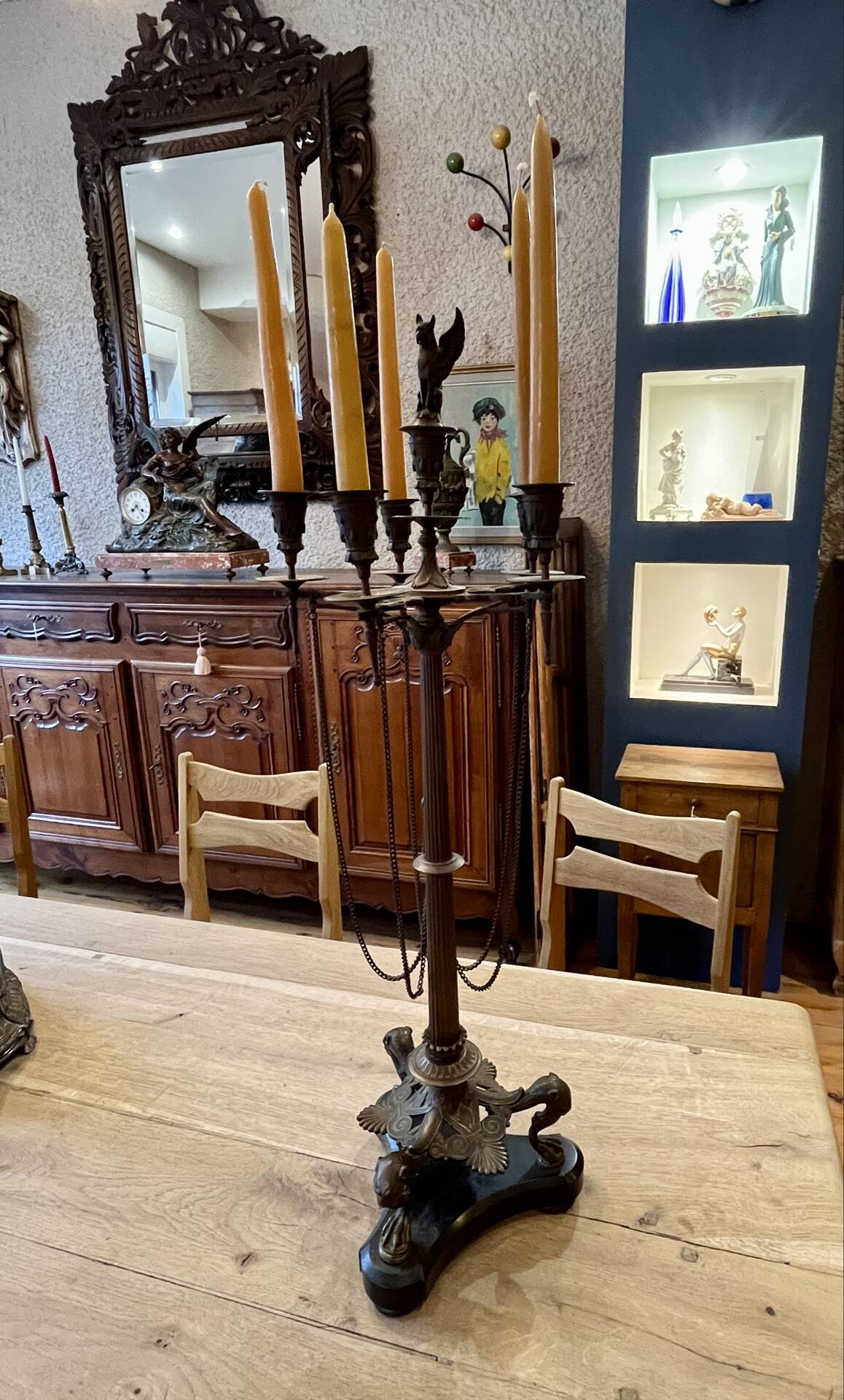 Pair of bronze candelabra Napoleon III