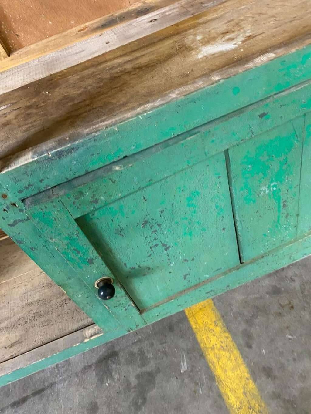 Armoire / placard / armoire brocante vintage vert menthe