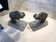Set of 2 bronze silvered bookends signed Hippolyte Moreau