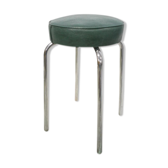 Tabouret industriel assise skaï