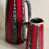 2 pichets, vases vintage en céramique d’art Luc Vallauris