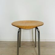 Vintage Wooden Ottoman by Kovona, Czechoslovakia 1970’s