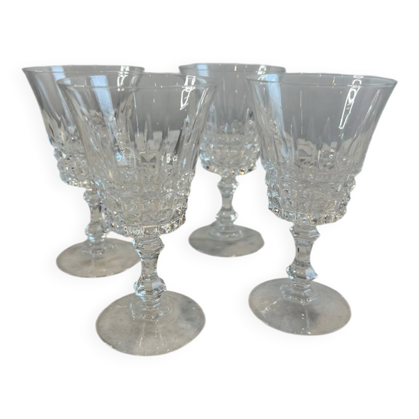 Lot de 4 verre à pied en Cristal