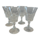 Set of 4 crystal stem glasses