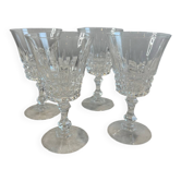 Lot de 4 verre à pied en Cristal