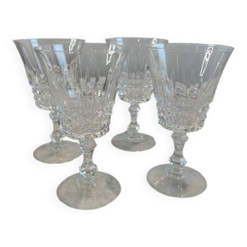Lot de 4 verre à pied en Cristal