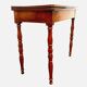 Table a jeu de style Louis Philippe en acajou et placage XIX siècle