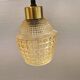 Danish hanging lamp made of glass, metal and with colored prisms