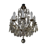 Grapevine chandelier with 10 arms of light