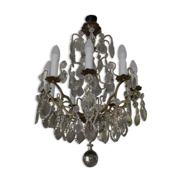 Grapevine chandelier with 10 arms of light