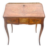 Louis XV style solid wood sloping desk.