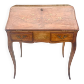 Bureau de Pente en Bois Massif de style Louis XV .