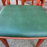 4 Vintage chairs of Restaurant bistro skai simili leather