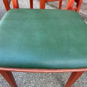 4 Vintage chairs of Restaurant bistro skai simili leather