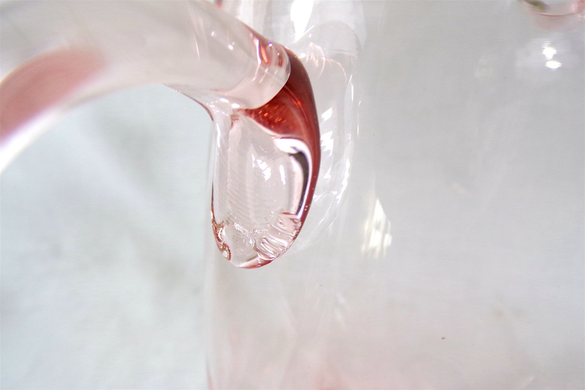 Antique pitcher made of blown glass