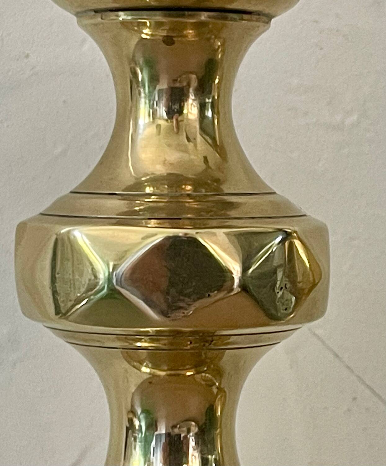 Pair of brass candlesticks circa 1880