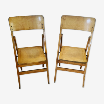 Pair of vintage folding chairs