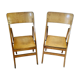 Pair of vintage folding chairs