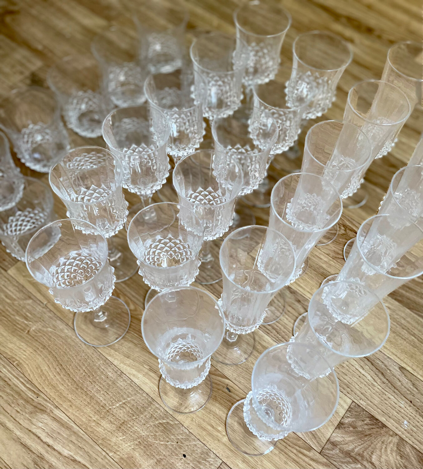 Crystal glass from France 50s/70s