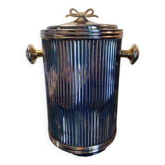 70s silver metal ice bucket