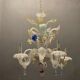 Italian harlequin chandelier in Venetian murano glass