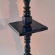 Column in blackened oak with two shelves.