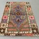 Turkish oushak rug 117x82 cm vintage carpet