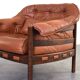 Mid-Century Oak & Leather Armchairs by Arne Norell for Coja, 1960s, Set 4