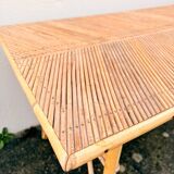 Table basse en rotin