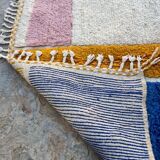Handmade pure wool rug, size 100 x 200 cm