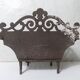 vintage cast iron log holder