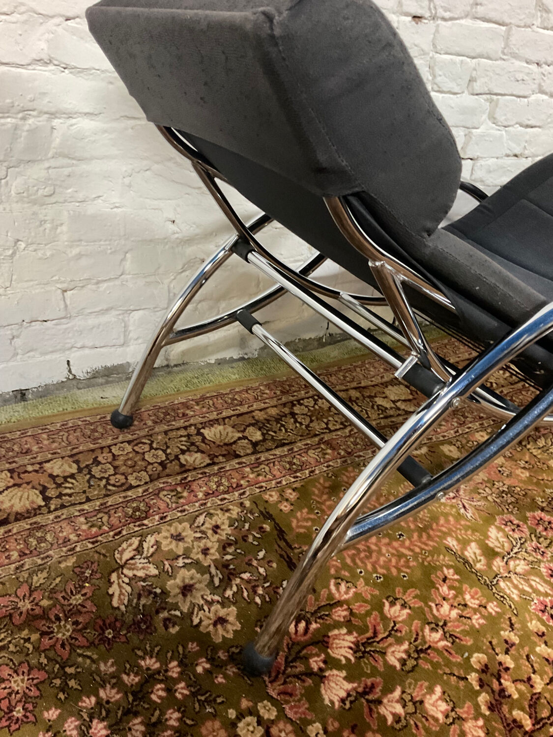 Fauteuil lounge à bascule dès années 70-80