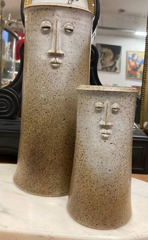 Paire de vase anthropomorphe Georges Cantin