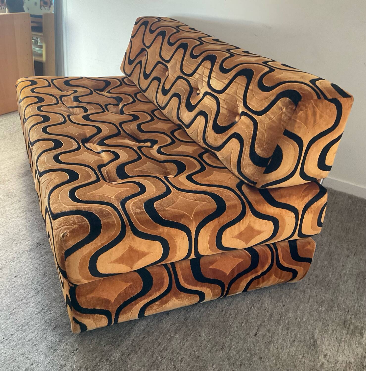 Space Age sofa convertible armchair 70s