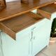Green Parisian buffet mint