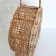 Wicker and rattan bottle holder