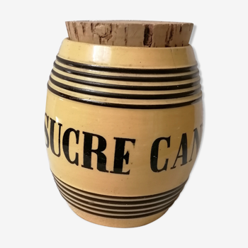 Earthenware sugar pot