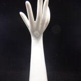 White ceramic baguier hand
