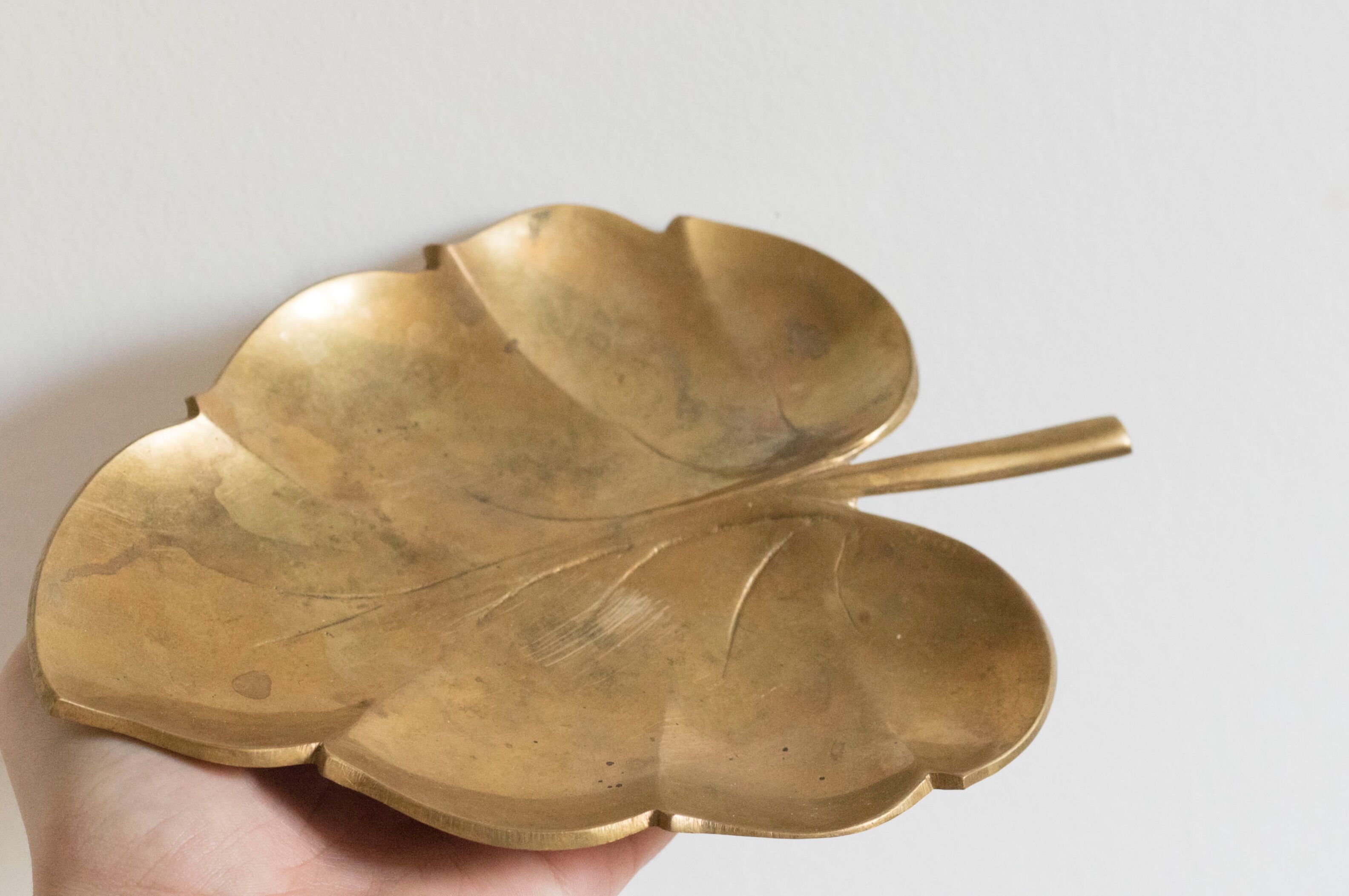 Empty old brass leaf bags