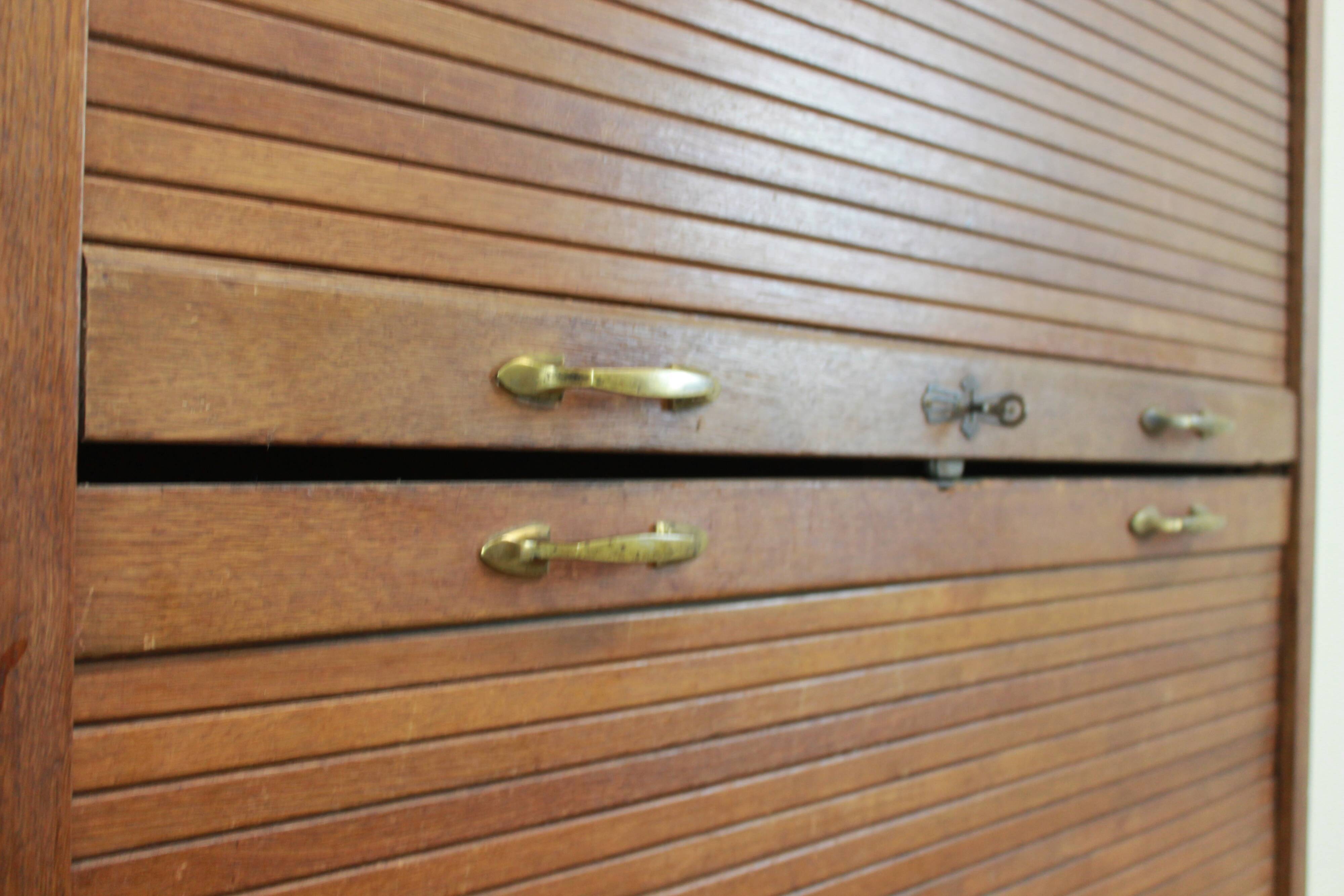 Large curtain filing cabinet