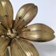 Solid brass flower forming ashtray design 60s/70s
