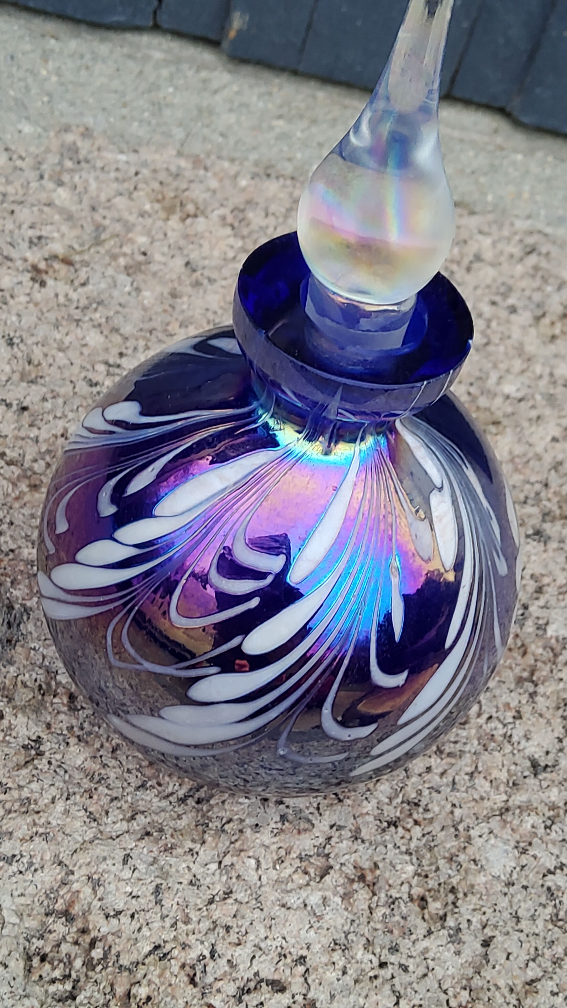 Murano glass bottle from the 80s